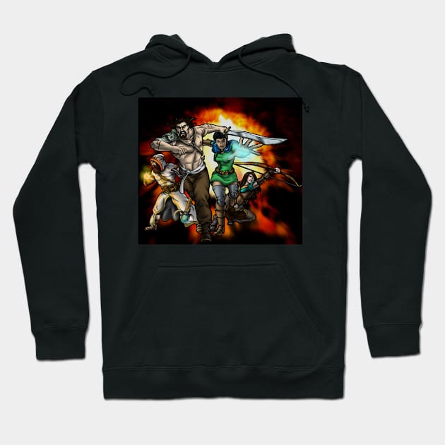 Fantasy Action Party Hoodie by Oswald's Oddities